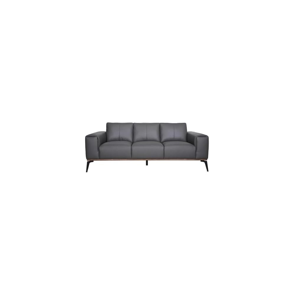 Porter Designs Pietro Top Grain Leather Sofa - Gray
