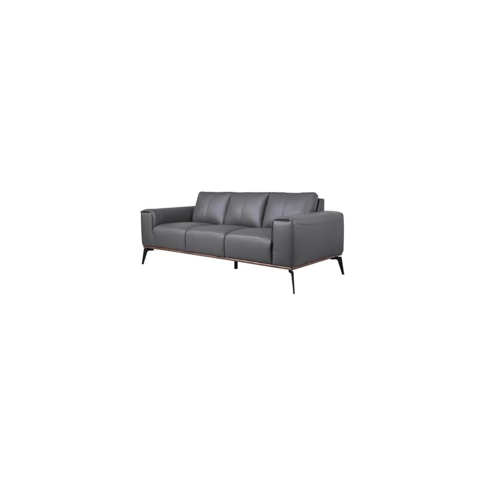 Porter Designs Pietro Top Grain Leather Sofa - Gray