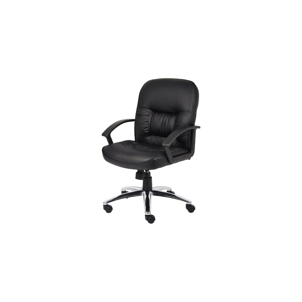 BOSS Office Products Chairs Executive Seating, 28.5 inches x 27 inches x 38.5 inches, Black