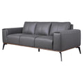 Porter Designs Pietro Top Grain Leather Sofa - Gray