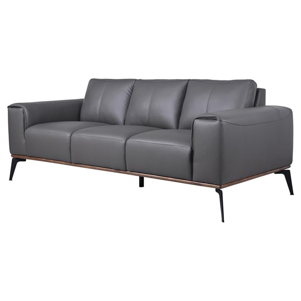 Porter Designs Pietro Top Grain Leather Sofa - Gray