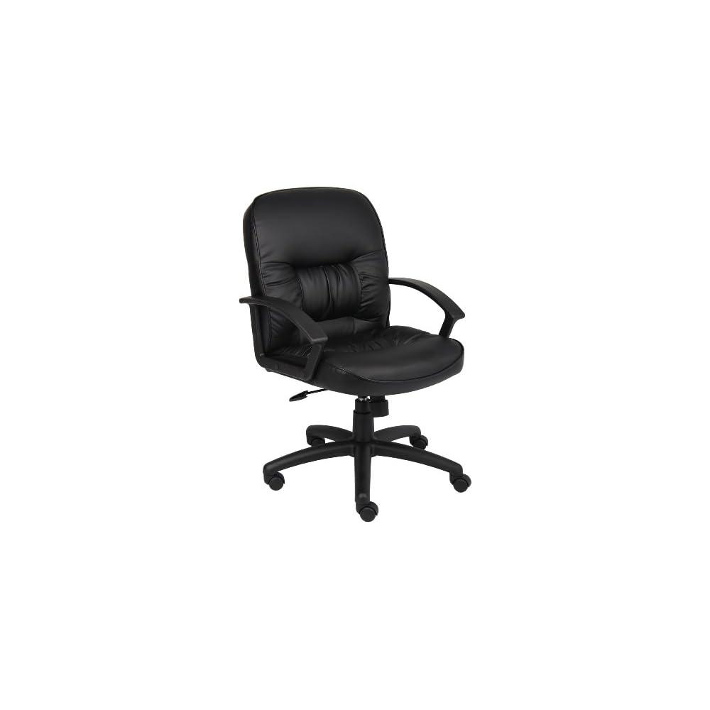 BOSS Office Products Chairs Executive Seating, 28.5 inches x 27 inches x 38.5 inches, Black