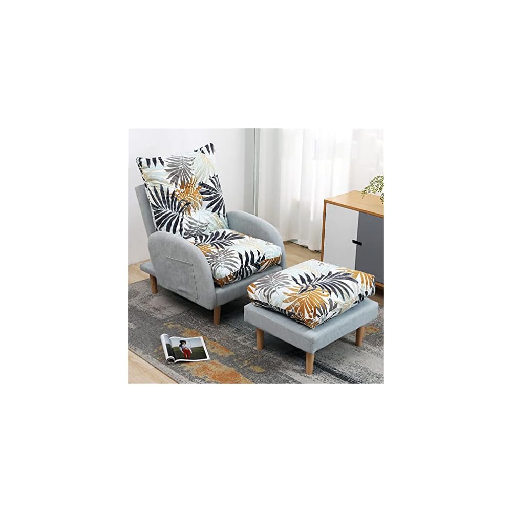 Adjustable Recliner Armchair with Footstool 3 Position Sofa Chair 150KG Weight Capacity Perfect for Living Room & Bedroom Comfort