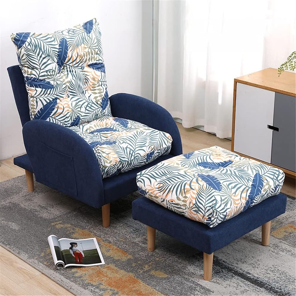 Adjustable Recliner Armchair with Footstool 3 Position Sofa Chair 150KG Weight Capacity Perfect for Living Room & Bedroom Comfort
