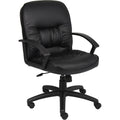 BOSS Office Products Chairs Executive Seating, 28.5 inches x 27 inches x 38.5 inches, Black