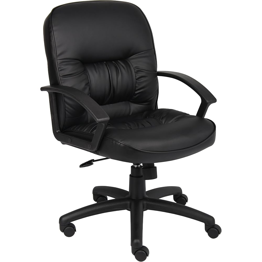 BOSS Office Products Chairs Executive Seating, 28.5 inches x 27 inches x 38.5 inches, Black